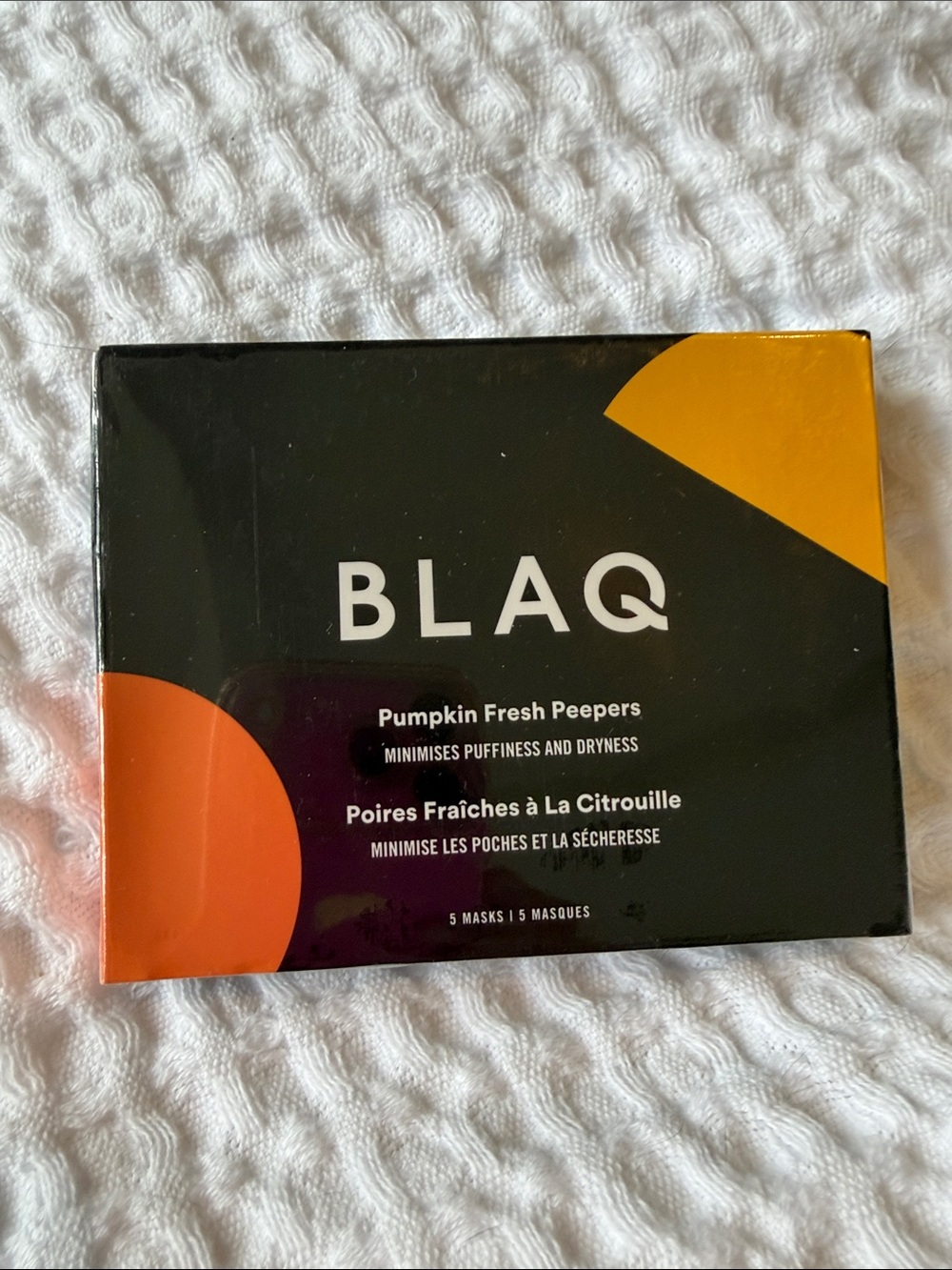 BLAQ Pumpkin Fresh Peepers Eye Masks – Orange